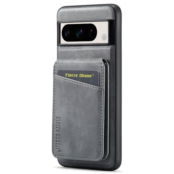 FIERRE SHANN 025 Google Pixel 8 Pro Fodral PU+TPU - Grå