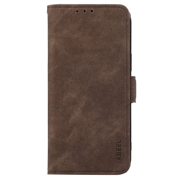 ABEEL Samsung Galaxy S21 Plånboksfodral Konstläder RFID-Skydd - Brun
