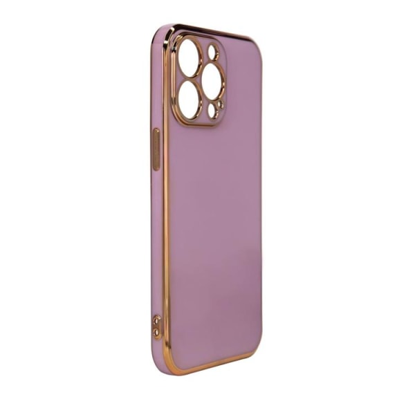 iPhone 12 Pro Max Shell-belysning med gelramme - lilla