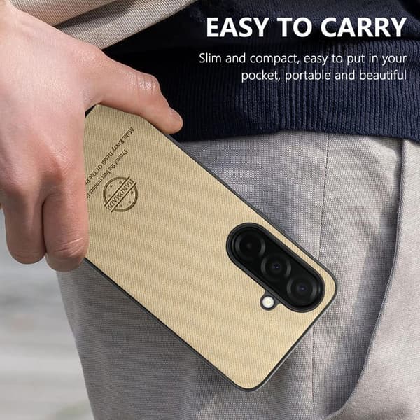 Mobilskal för Samsung Galaxy S26 Plus Konstläder - Khaki