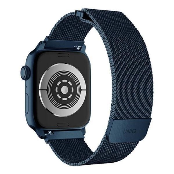 Uniq Apple Watch 4/5/6/7/SE (42/44/45mm) Armband Stainless Steel - Cobalt Blå