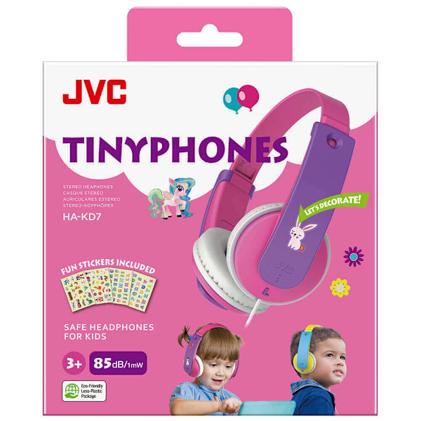 JVC Hörlur KD7 Barn On-Ear 85dB Rosa New Rosa