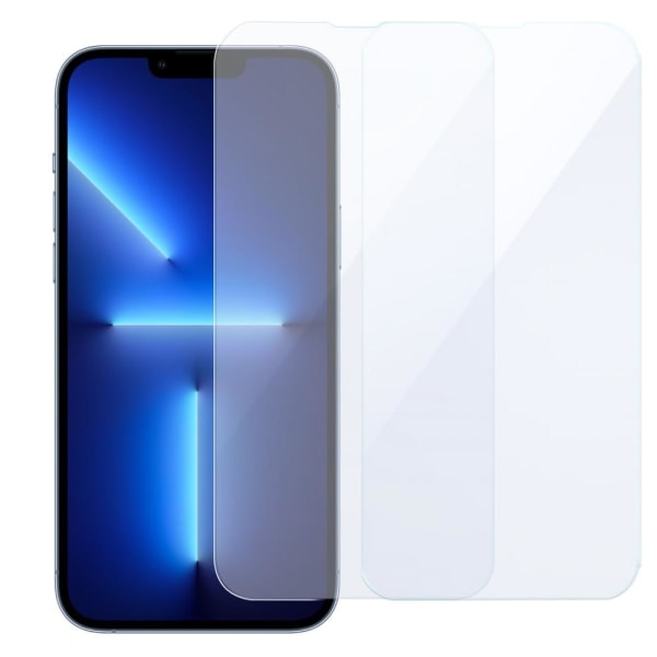 [2-PACK] Härdat Glas Skärmskydd iPhone 13 Pro Max - Clear