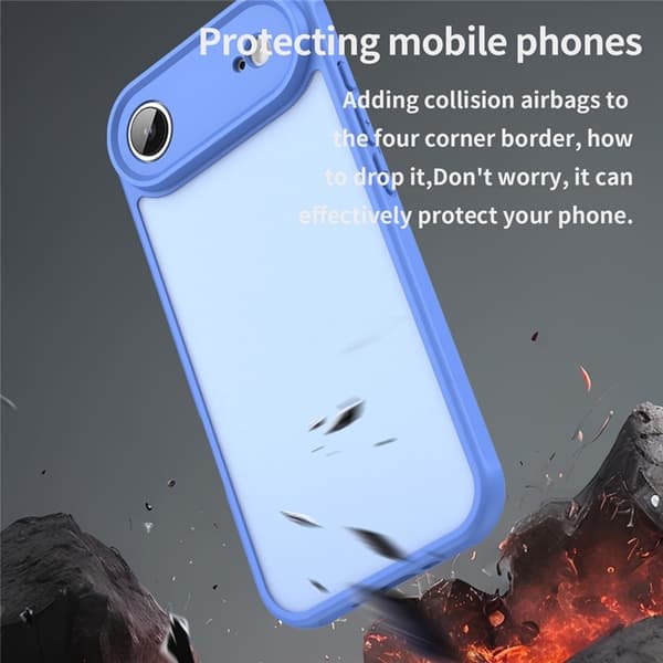 Mobilskal till iPhone Air Frostade krockkuddar Drop Proof - Blå Blå
