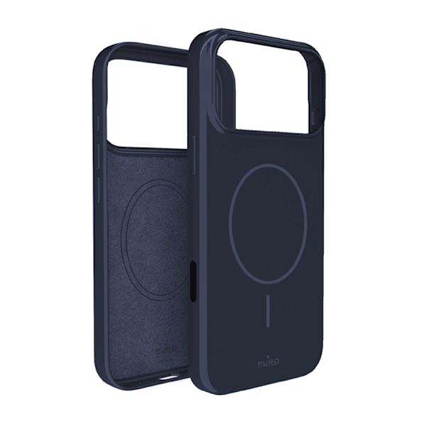 Puro Telefontaske til iPhone 17 Pro Magsafe Polycarbonat Pulse - Blå
