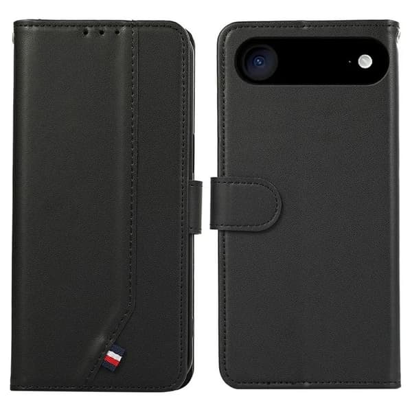 iPhone Air Konstläder Plånboksfodral RFID-Skydd - Svart Svart
