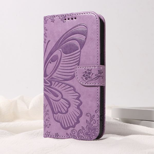 OnePlus 15 Plånboksfodral Butterfly Pattern Konstläder Lila