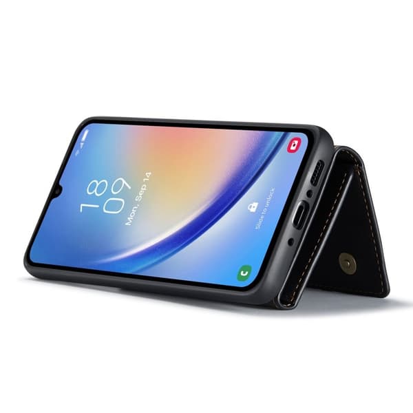 DG.MING Samsung Galaxy A34 5G Konstläder Plånboksfodral Svart