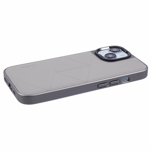 X-LEVEL Mobilskal till iPhone 14/13 Läder+PC+TPU Geometrisk Grå