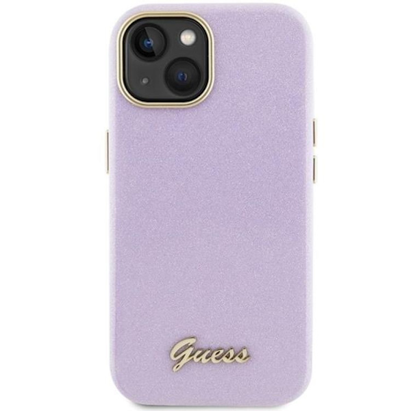 Mercedes iPhone 15 Pro Mobilskal MagSafe Läder & Alu - Silver