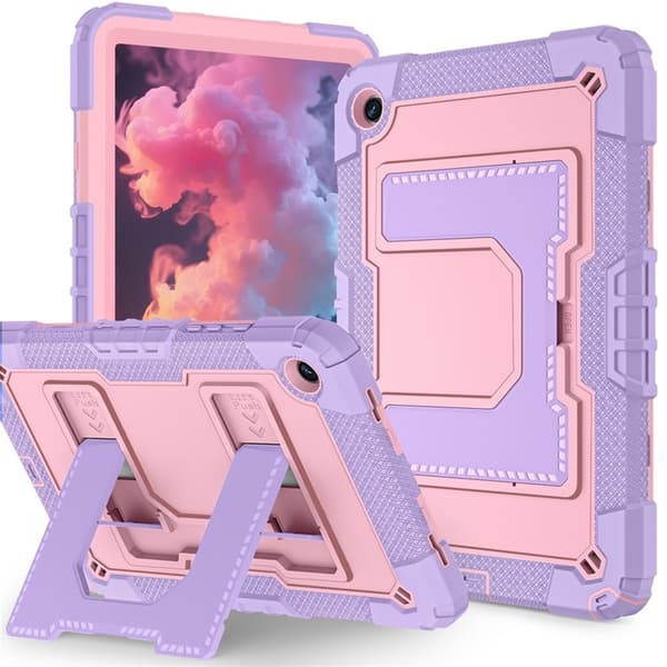Mobilskal till Galaxy Tab A9 Plus Kickstand Med Rem Anti Drop Lila