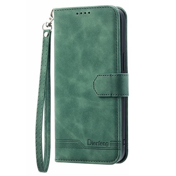 DIERFENG DF-03 Plånboksfodral för Samsung Galaxy A23 5G - Konstläder - Grön