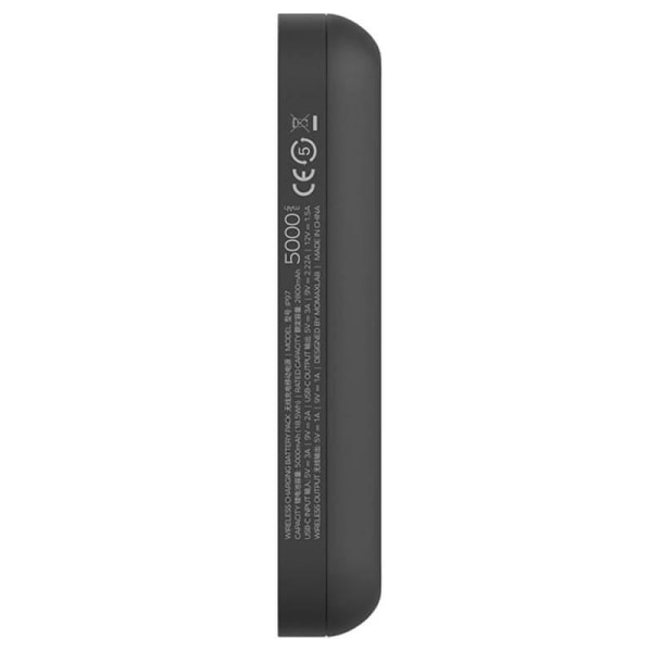 Momax Magsafe Magnetic Wireless Powerbank 5000 mAh - Sort Black