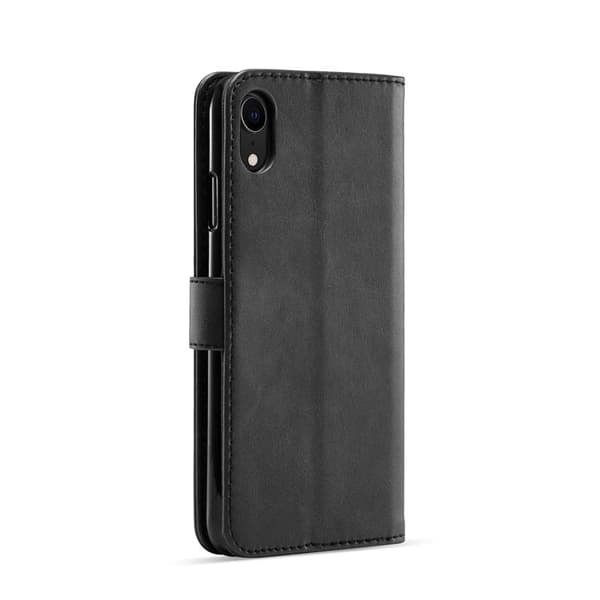 LC.IMEEKE iPhone XR Plånboksfodral i Konstläder - Svart