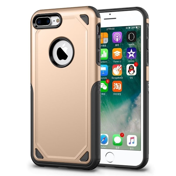 Rugged Armor Cover til iPhone 8 Plus / 7 Plus - Guld Guld