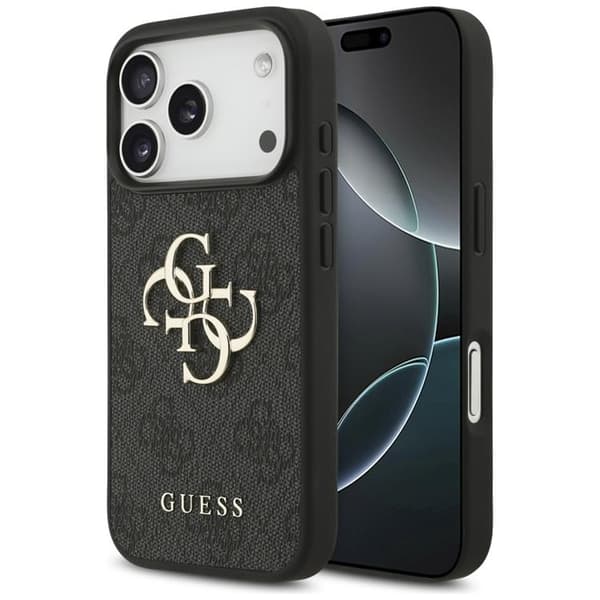 Guess Telefontaske til iPhone 17 Pro 4G Stort Logo - Sort Svart