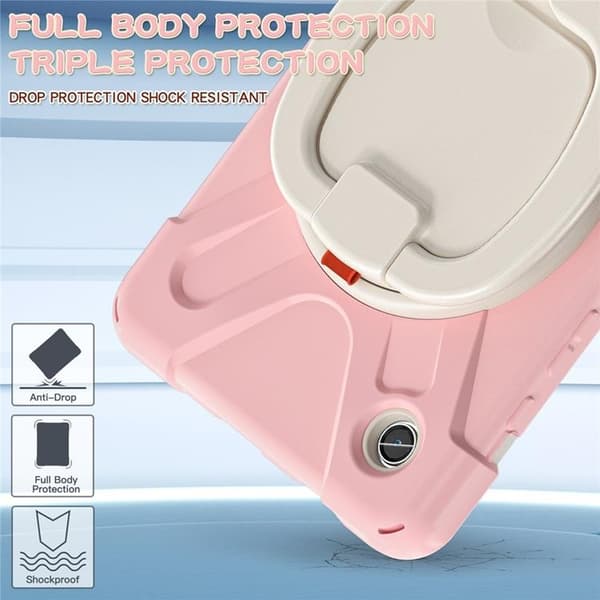 Mobilskal till Galaxy Tab A9 Kickstand Handle Grip - Rosa Rosa