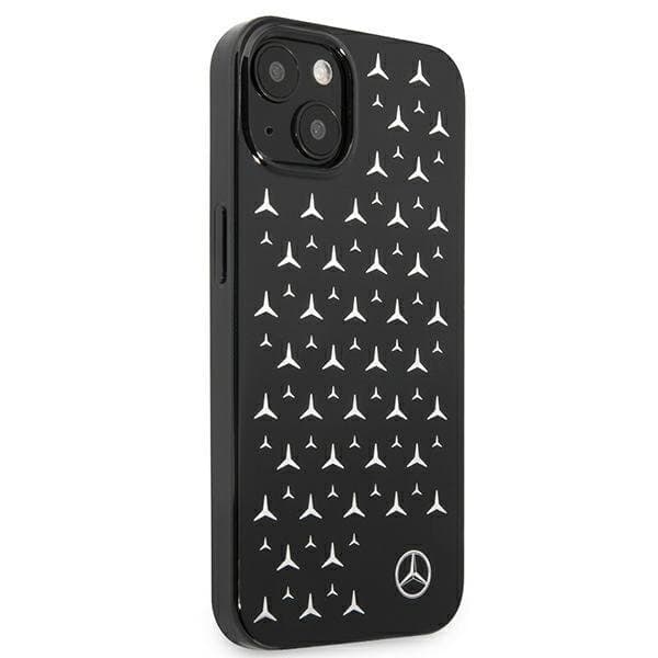 Mercedes Skal iPhone 13 Mini Silver Stars Pattern - Sort Black