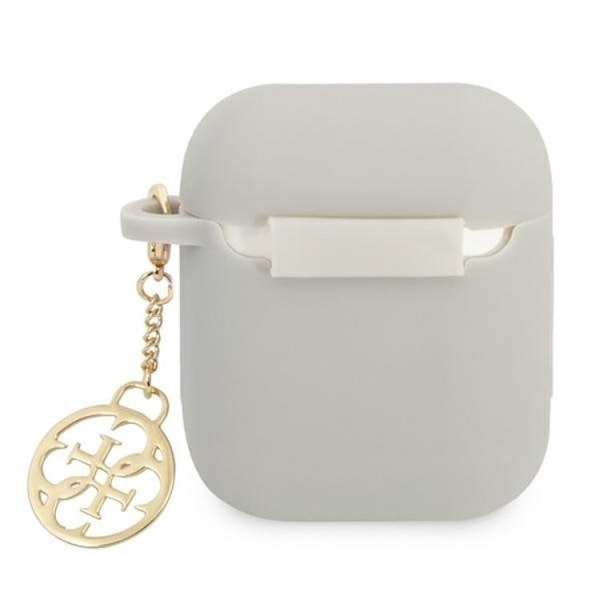 Guess AirPods Skal Silicone Charm Collection - Grå