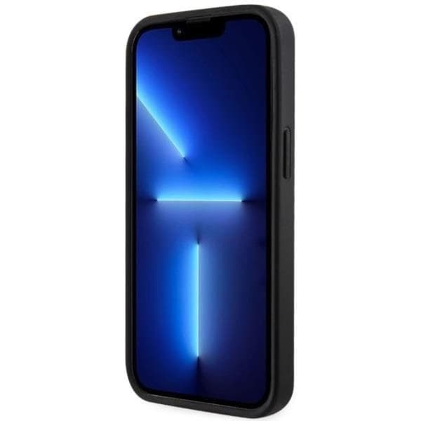 Guess iPhone 14 Plus Mobilskal MagSafe GCube Stripes - Sort Black