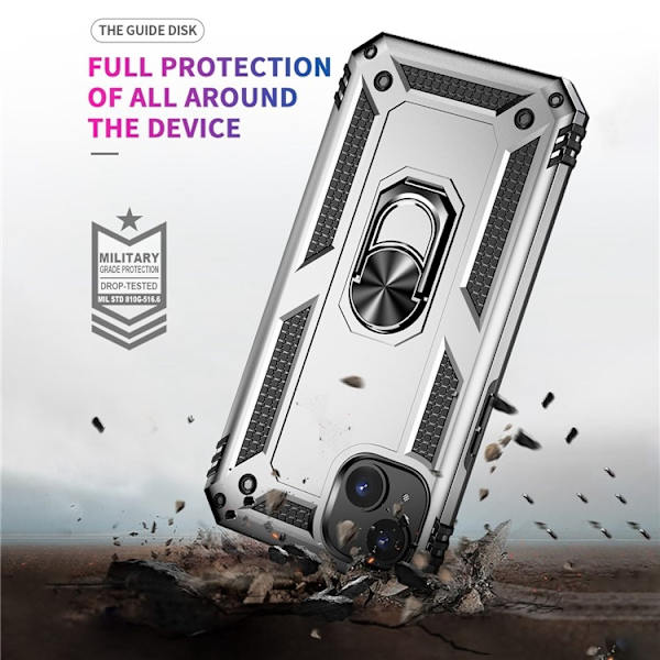 Mobilskal till iPhone 15 med Kickstand - Silver Silver