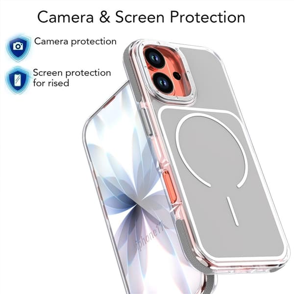 Mobilskal till iPhone 17 MagSafe Dual Färg Shockproof - Grå Grå