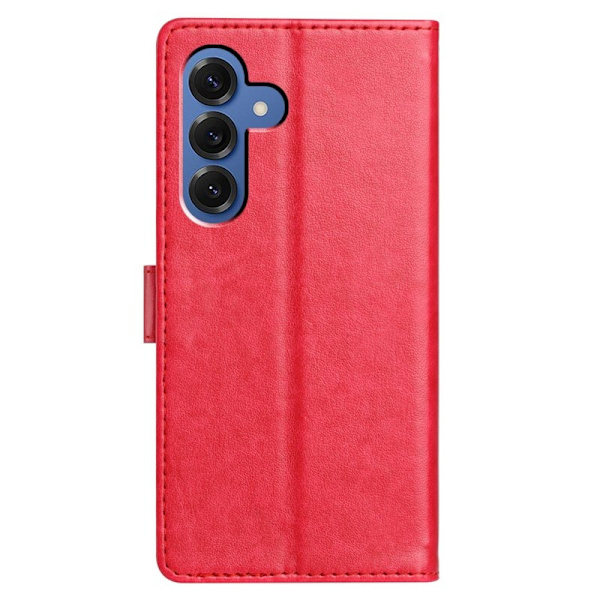 Samsung Galaxy S26 Plus Plånboksfodral Konstläder Ställfunktion - Rosa