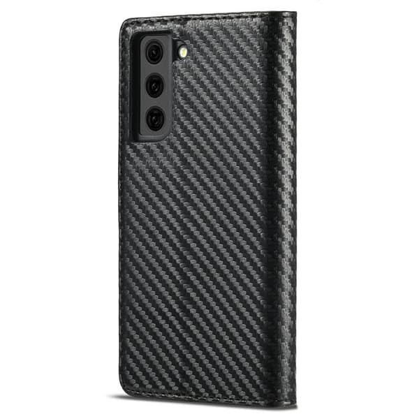 LC.IMEEKE Samsung Galaxy S21 FE Plånboksfodral Konstläder - Svart