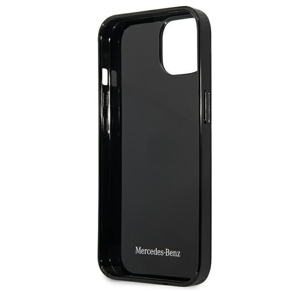 Mercedes Skal iPhone 13 Mini Silver Stars Pattern - Musta Black