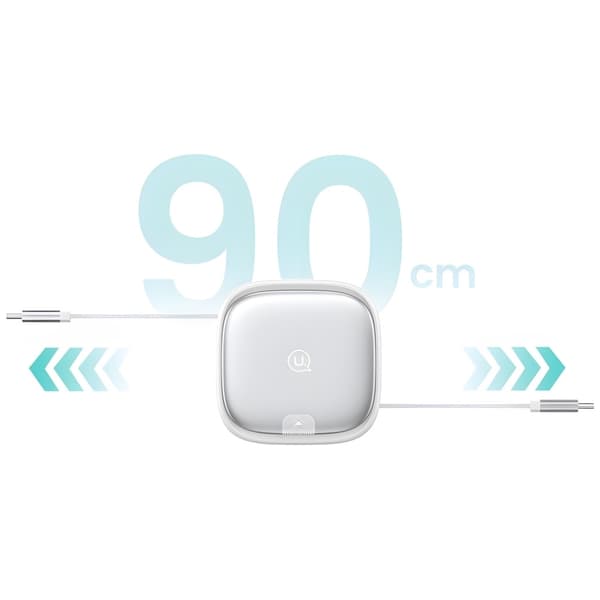 USAMS Kabel 3-i-1 boks MicroUSB/USB-C/Lightning 60W SJ650USB01 - Stål