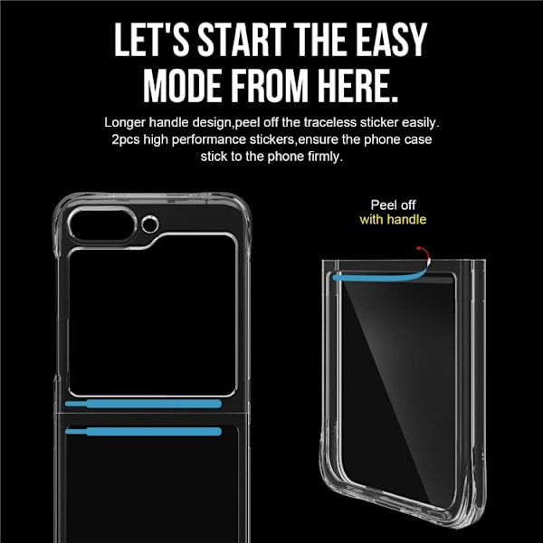 Galaxy Z Flip 5 Mobilskal Anti-drop - Transparent
