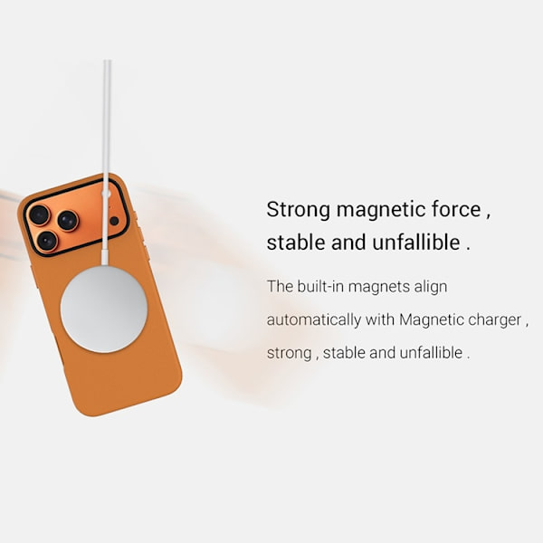KZDOO Mobilskal till iPhone 17 Pro Max MagSafe PU + PC Shockproof - Grå Grå