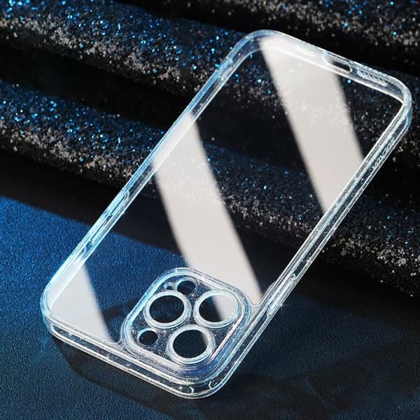 SULADA Mobilskal till iPhone 14 Pro Glitter TPU Transparent med Linsskydd