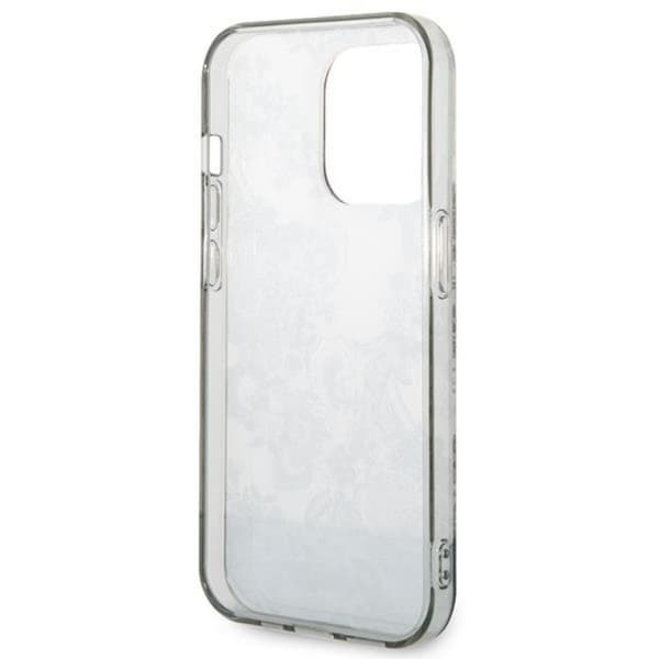 GUESS iPhone 14 Pro Max Skal Porcelain Collection - Harmaa Grå