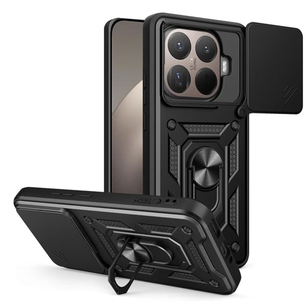 Tech-Protect telefontaske til Xiaomi 15T Camshield Pro - Sort Svart