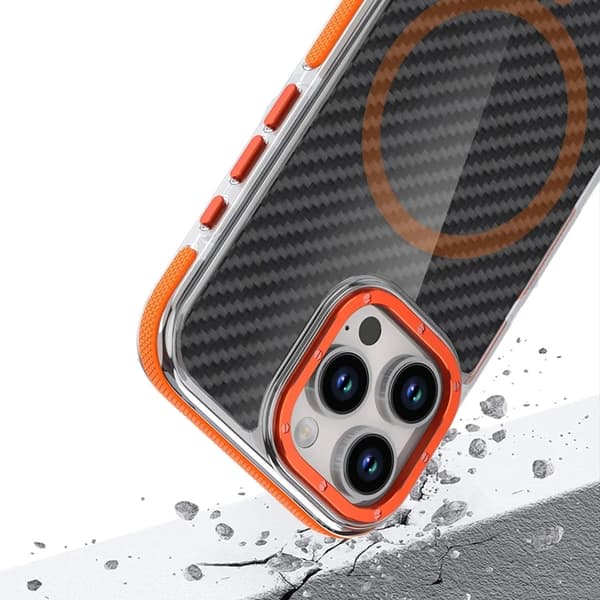 Mobilskal till iPhone 17 Pro Magsafe Fiber - Orange Orange