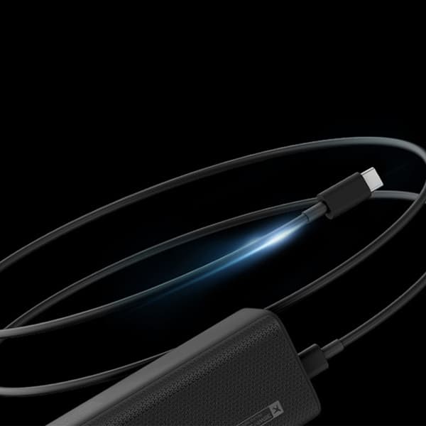 Cuktech Powerbank 10000mAh 150W USB-C USB-A - Sort Svart