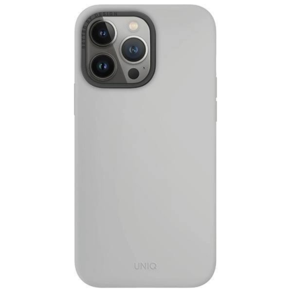 Ainutlaatuinen iPhone 15 Pro Max matkapuhelimen suojakuori Magsafe Lino Hue - harmaa