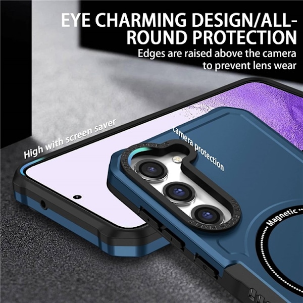 Galaxy S23 Plus Skal Magsafe Anti Drop - Mörkblå