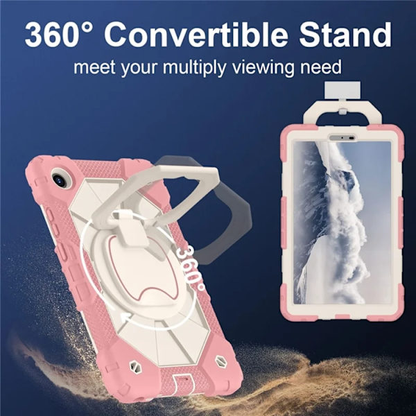 Lenovo Tab K9 Mobilskal Silikon Kickstand Roséguld