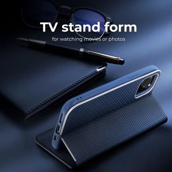 Galaxy S23 FE Lompakkokotelo Luna Carbon Do - Sininen Blå