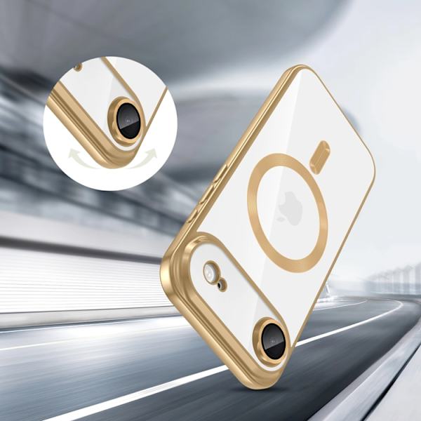 Tech-Protect Mobilskal till iPhone Air Magsafe Flex - Shiny Guld Guld