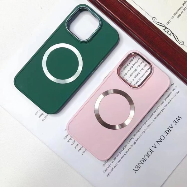 BOOM iPhone 14 Pro Max Case Magsafe nestemäinen silikoni - vihreä