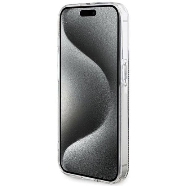 Guess Mobilskal till iPhone 15 Pro Gold Stripes - Rosa Rosa