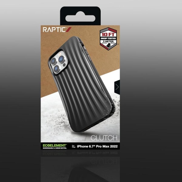 Raptic iPhone 14 Pro Max Cover Clutch - Sort