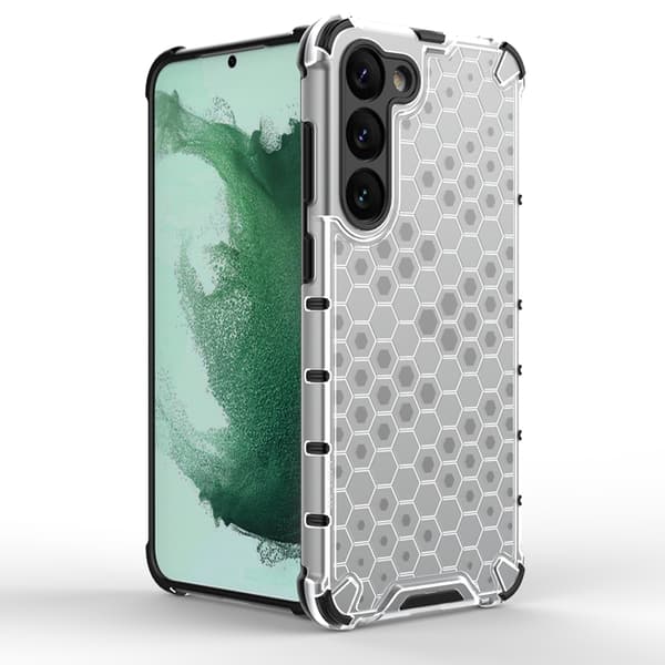Galaxy S23 Plus Skal Honeycomb Armored Hybrid - Blå Blå