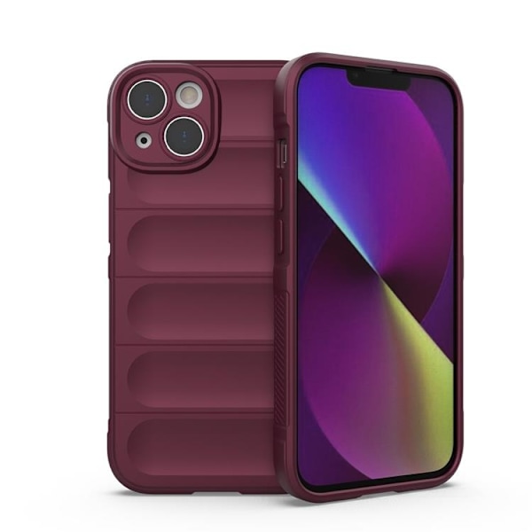 iPhone 14 Plus Skal Magic Shield Flexible Armored - Burgundy Rödbrun