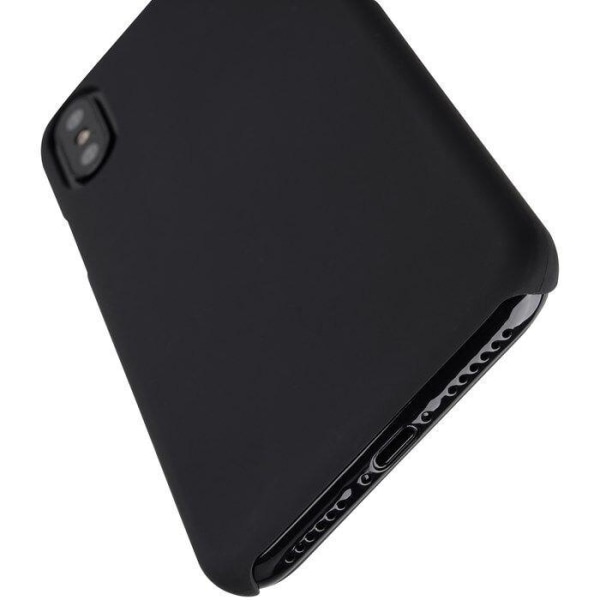 Melkco gummibelagt pc-taske til Apple iPhone Xs Max - Sort Black