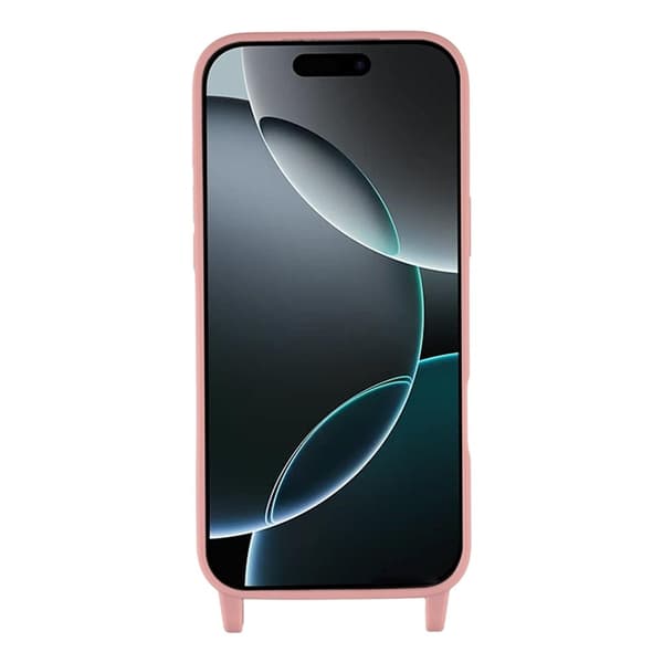 Mobilskal till iPhone 17 Pro TPU med Hål för Rem - Djuprosa Rosa