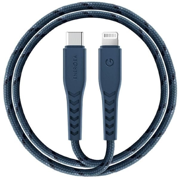 Energea USB-C till Lightning Kabel 1.5m MFI Nyloflex C94 - Blå Blå